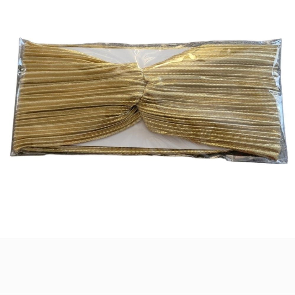 Wrinkle Elasticity Metallic Big Bowknot Baby Headband